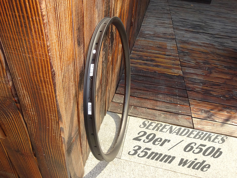 35mm wide 28mm depth 650b and 29er carbon mtb bike rims TME728